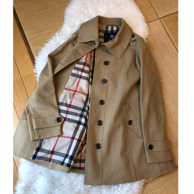 美品バーバリーBurberry上質ウールコート♫-