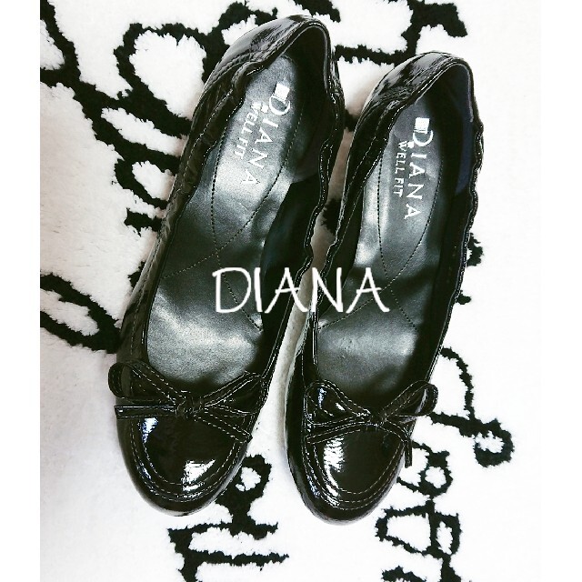 DIANA(ダイアナ)の【新品】DIANAバレエシューズ黒 レディースの靴/シューズ(バレエシューズ)の商品写真