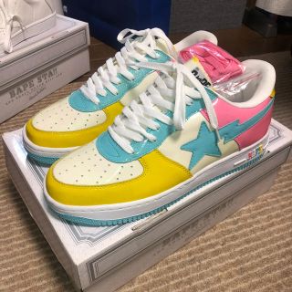 アベイシングエイプ(A BATHING APE)の30cm ＢＡＰＥＳＴＡ クレイジー柄 マルチ柄(スニーカー)