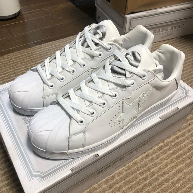 A BATHING APE(アベイシングエイプ)の29cm ＢＡＰＥＳＴＡ ホワイト メンズの靴/シューズ(スニーカー)の商品写真