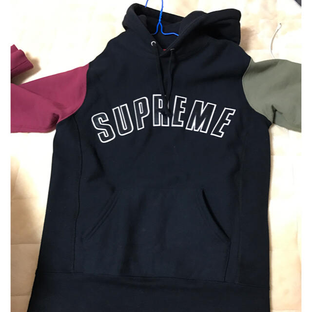 Supreme - supreme color Blocked Arc Logo Hoodedの通販 by sneaks ...