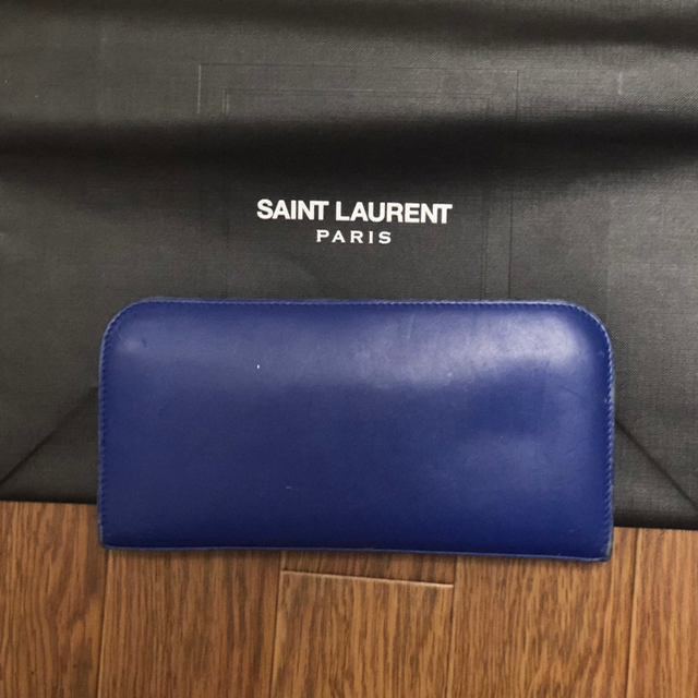 Saint Laurent(サンローラン)のサンローラン 長財布 青 ブルー レディースのファッション小物(財布)の商品写真