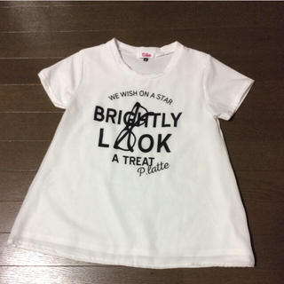 ピンクラテ(PINK-latte)の新品 ピンクラテ 女児Tシャツ XS/140(Tシャツ/カットソー)