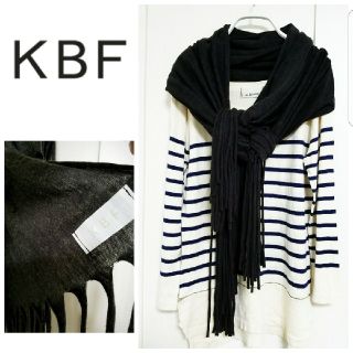 ケービーエフ(KBF)のKBF　さらさら しっとり フリンジ ストール　(ストール/パシュミナ)