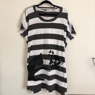 ヴィヴィアンウエストウッド(Vivienne Westwood)のvivienne westwood キャット&オーブ ロング丈 変形Tシャツ(Tシャツ(半袖/袖なし))