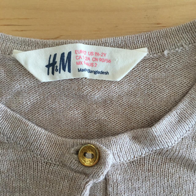 H&M(エイチアンドエム)のH&M カーディガン キッズ/ベビー/マタニティのキッズ服女の子用(90cm~)(カーディガン)の商品写真