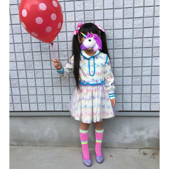 fafa(フェフェ)のノースリーブワンピ・チュール確認用 fafa  キッズ/ベビー/マタニティのキッズ服女の子用(90cm~)(ワンピース)の商品写真