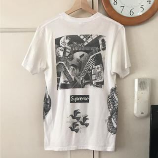 シュプリーム(Supreme)のSupreme Escher box logo tee(Tシャツ/カットソー(半袖/袖なし))