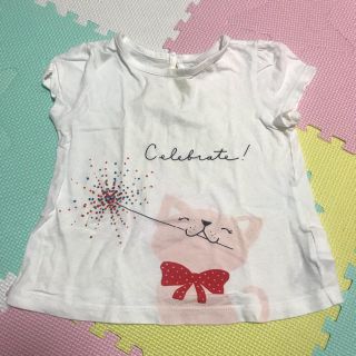 ベビーギャップ(babyGAP)のbabyGAP ガールズ ねこ Tシャツ、ボーダーTシャツセット(Tシャツ/カットソー)