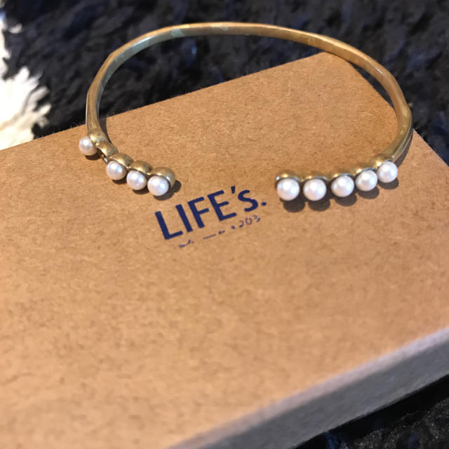 TODAYFUL(トゥデイフル)の4/11までSALE𓇼LIFE's ヴィンテージバングル パール レディースのアクセサリー(ブレスレット/バングル)の商品写真