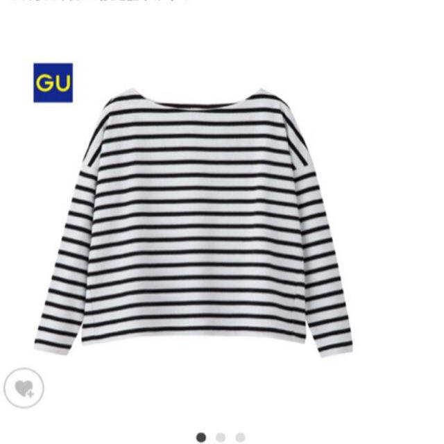 GU(ジーユー)のボーダーフォルミーT レディースのトップス(Tシャツ(長袖/七分))の商品写真