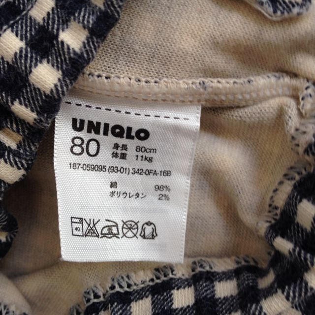 UNIQLO(ユニクロ)のUNIQLO レギンス 80 キッズ/ベビー/マタニティのキッズ服女の子用(90cm~)(その他)の商品写真