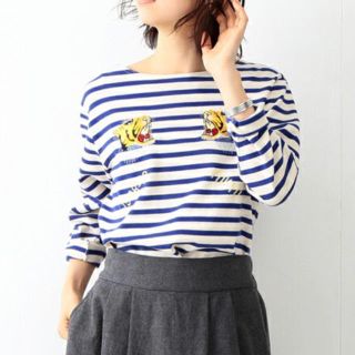 ビームス(BEAMS)の東洋×BEAMS BOY スカ刺繍 バスクシャツ(Tシャツ(長袖/七分))