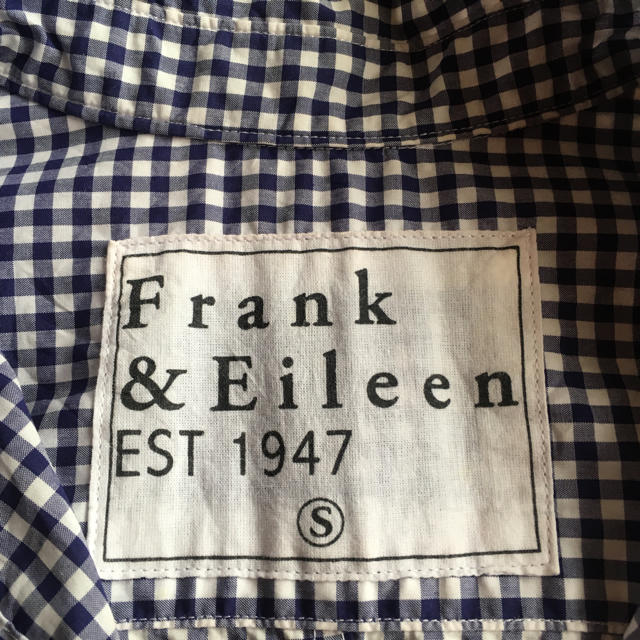 Frank&Eileen(フランクアンドアイリーン)の未使用 フランクアイリーン ギンガムチェック ネイビー S レディースのトップス(シャツ/ブラウス(長袖/七分))の商品写真