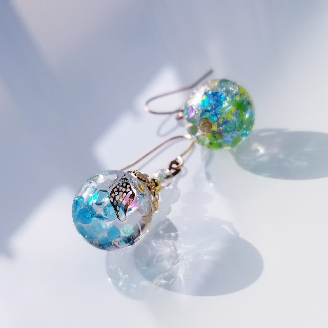 MINI water glass　under the sea レディースのアクセサリー(ピアス)の商品写真