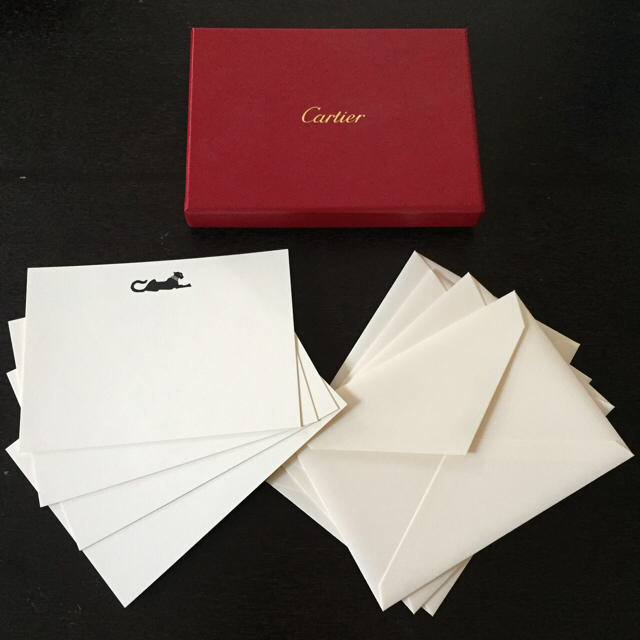 Cartier(カルティエ)の【非売品】カルティエ☆レターセット ハンドメイドの文具/ステーショナリー(カード/レター/ラッピング)の商品写真