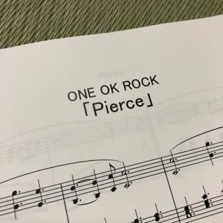 ワンオクロック(ONE OK ROCK)のONE OK ROCK★pierce★ピアノ楽譜(ポピュラー)