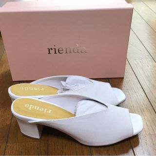 リエンダ(rienda)のかほりーぬさん用riendaミュールサンダル新品未使用Lサイズ(ミュール)