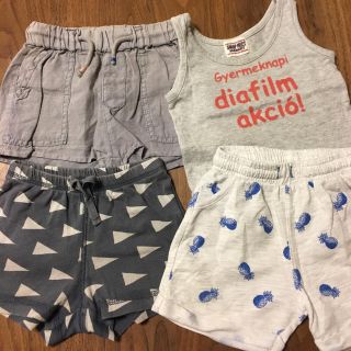 ザラキッズ(ZARA KIDS)のzara  baby  baby gap パンツ タンクトップ セット 85 (パンツ)