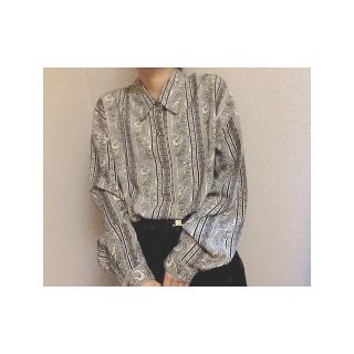 フラワー(flower)の古着屋 レトロ  ペイズリー  柄シャツ(シャツ/ブラウス(長袖/七分))