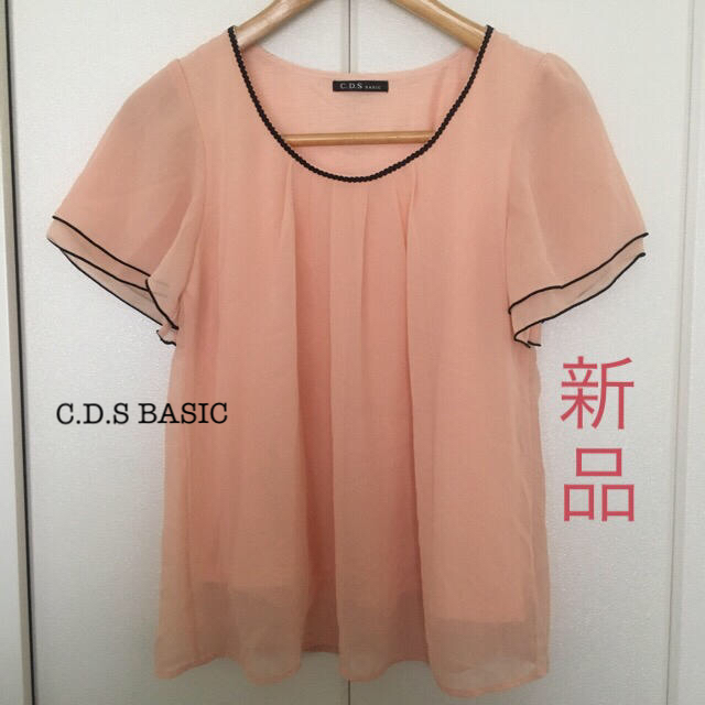 C.D.S BASIC(シーディーエスベーシック)の★新品★シフォンカットソー レディースのトップス(カットソー(半袖/袖なし))の商品写真