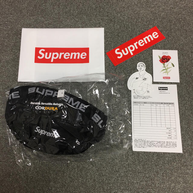 ボディーバッグ新品 Supreme waist bag black クロ 18SS バッグ