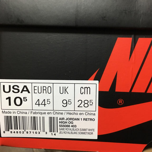 28.5cm AIR JORDAN 1 RETRO HIGH OG