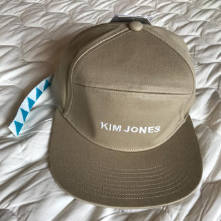 キムジョーンズ(KIM JONES)のGU KIM JONES ジェットキャップ ジグザグ ベージュ(キャップ)