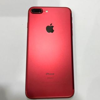 アップル(Apple)の美品！貴重！iPhone7Plus RED（アイフォン7プラスレッド）256GB(スマートフォン本体)