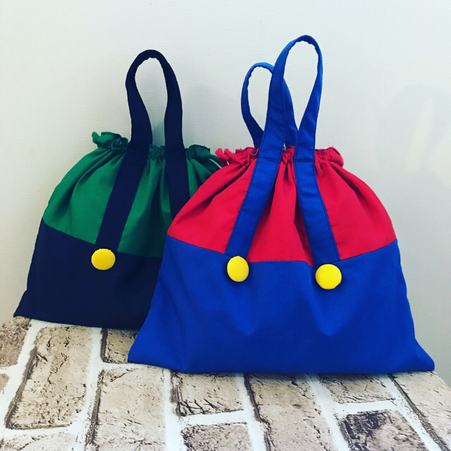 ほしみ様専用 マリオ風 上履き入れ ハンドメイドの通販 by AsmAU's