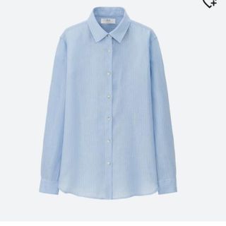 ユニクロ(UNIQLO)のプレミアムリネンストライプシャツ(シャツ/ブラウス(長袖/七分))