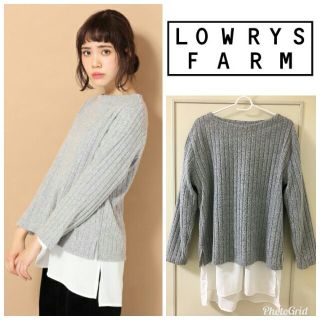 ローリーズファーム(LOWRYS FARM)のLOWRYSFARM レイヤード ニット(Tシャツ(長袖/七分))