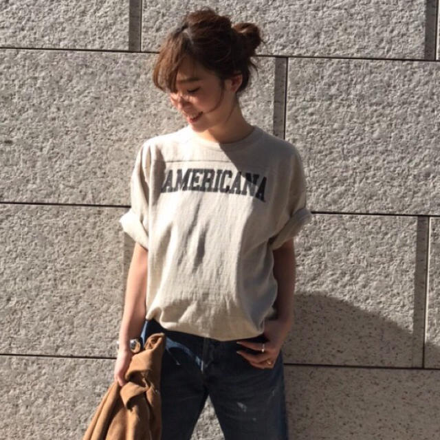 DEUXIEME CLASSE ◆ AMERICANA Tシャツ ◆ キャメル