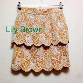 リリーブラウン(Lily Brown)のLilyBrown♡ペフラムスカート(ミニスカート)