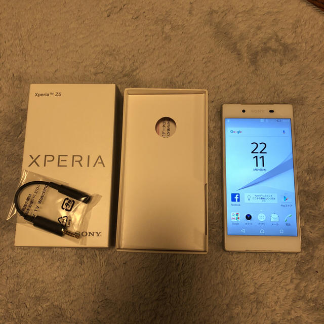 『5年保証』 Xperia simフリー美品 GB 32 White Z5 Xperia - スマートフォン本体