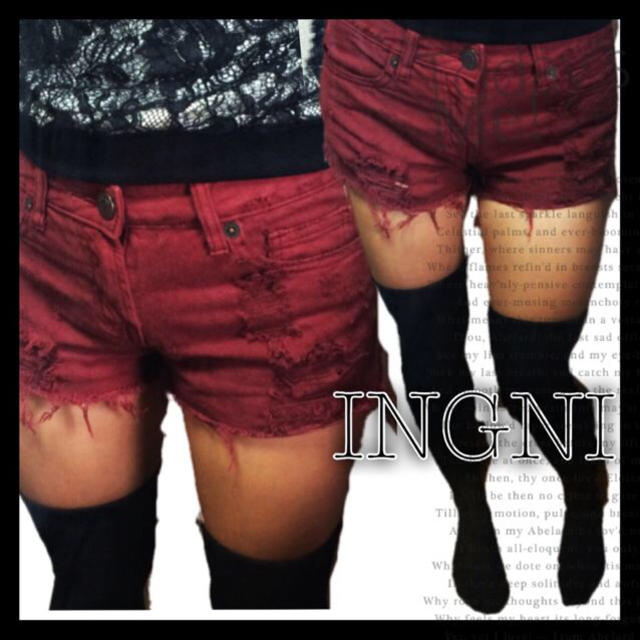 INGNI(イング)のINGNI イング ダメージ ショーパン レディースのパンツ(ショートパンツ)の商品写真