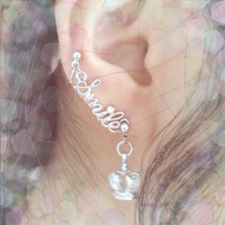 寄り添いピアス Smile×クラウン(ピアス)
