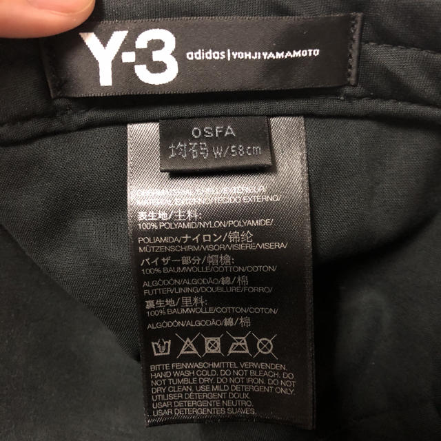 Y-3(ワイスリー)のY-3 キャップ メンズの帽子(キャップ)の商品写真