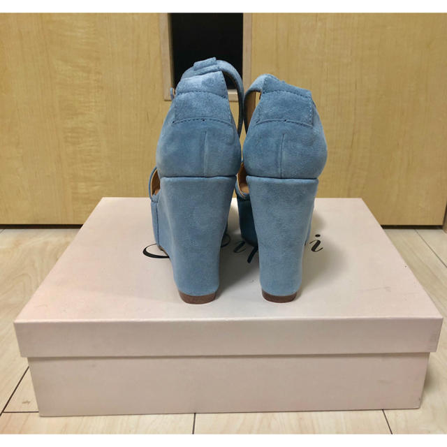 Pippi/ピッピ ウェッジストラップサンダル 水色35.5 新品- Pippi/ピッピ ウェッジストラップサンダル 水色35.5 新品-