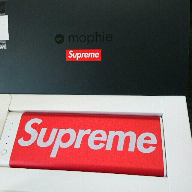 Supreme モバイルバッテリー mophie encore 20K 赤