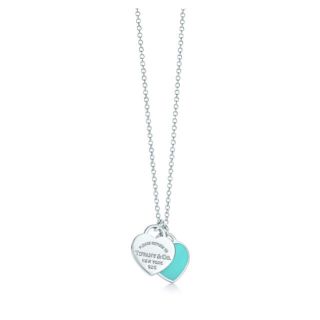 ティファニー(Tiffany & Co.)のミニダブルハートタグペンダント♡(ネックレス)