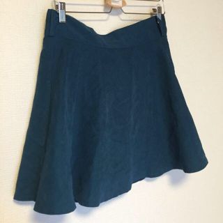 ダブルクローゼット(w closet)のWcloset ベロア フレアスカート(ミニスカート)