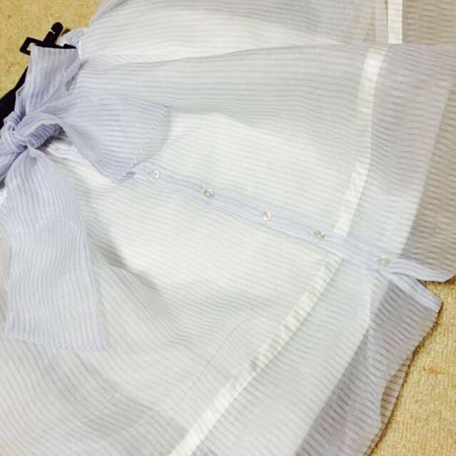 SNIDEL(スナイデル)のオーガンジーバックリボンスカート レディースのスカート(ひざ丈スカート)の商品写真