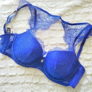 ヴィクトリアズシークレット(Victoria's Secret)の群青色 ブラ 32D ヴィクトリアシークレット(ブラ)