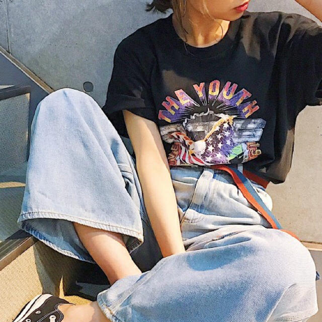 PAGEBOY(ページボーイ)の☆美品☆ヴィンテージ風Tシャツ フリーサイズ レディースのトップス(Tシャツ(半袖/袖なし))の商品写真