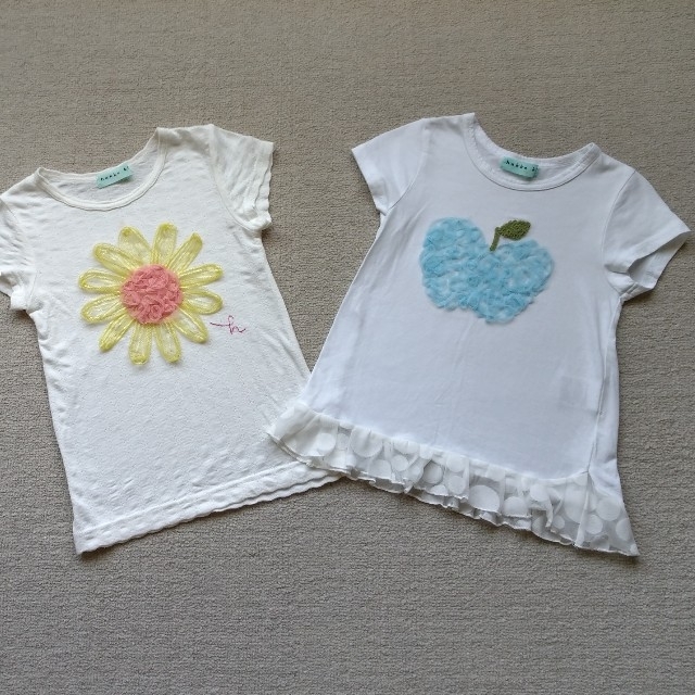 hakka kids(ハッカキッズ)のhakka kids Ｔシャツ　2枚セット キッズ/ベビー/マタニティのキッズ服女の子用(90cm~)(Tシャツ/カットソー)の商品写真