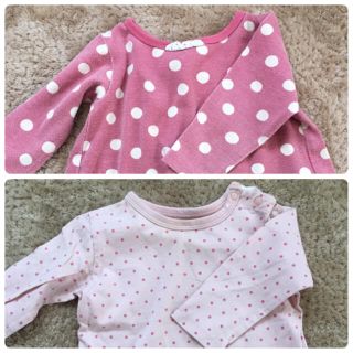 ベルメゾン(ベルメゾン)の長袖Tシャツ2枚セット♡サイズ80(シャツ/カットソー)