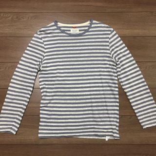 ザラ(ZARA)の美品 ZARA ボーダー Sグレー(Tシャツ/カットソー(七分/長袖))