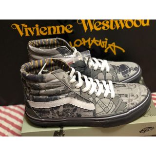 ヴァンズ(VANS)のVivienneWestwood×VANSコラボスニーカー モノクロカラー(スニーカー)