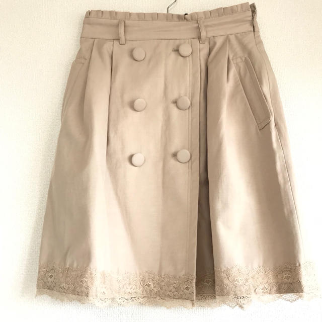 L'EST ROSE(レストローズ)のトレンチスカート ベージュ レストローズ  レディースのスカート(ひざ丈スカート)の商品写真